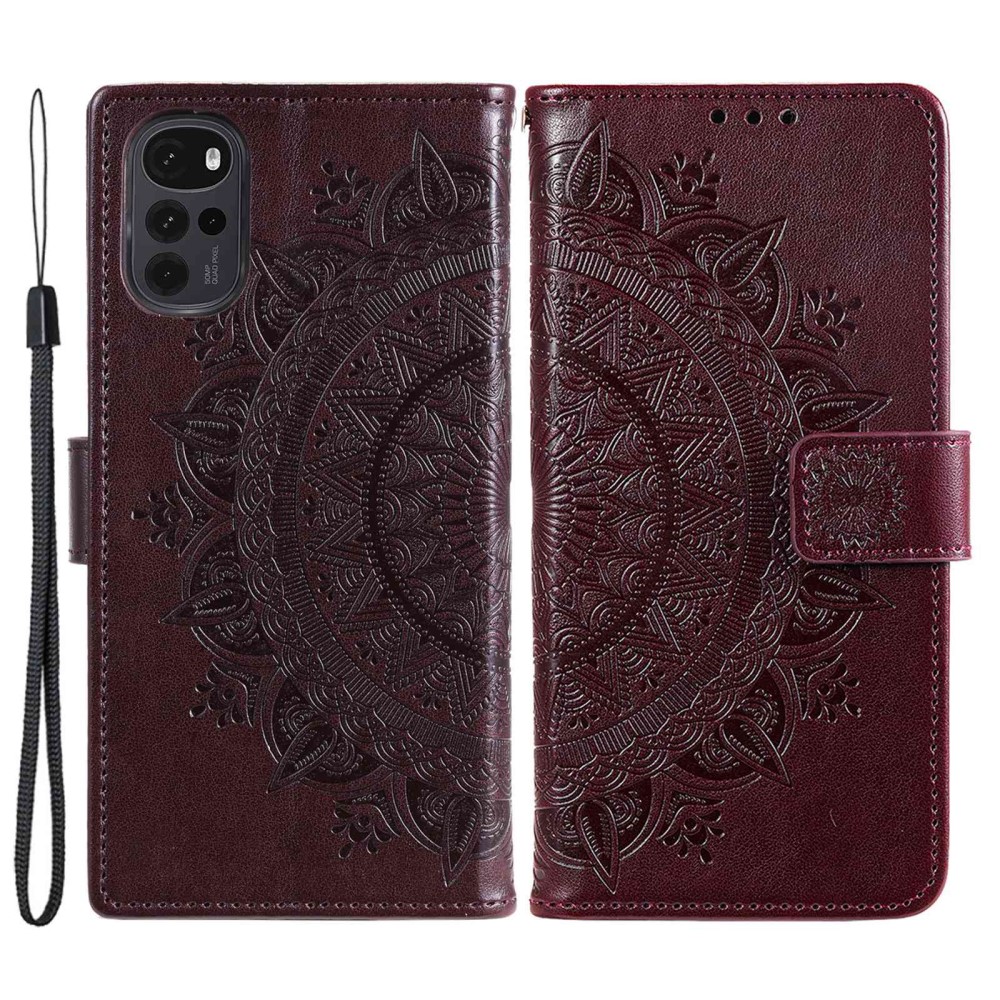 SKALO Motorola Moto G22 Mandala Plånboksfodral