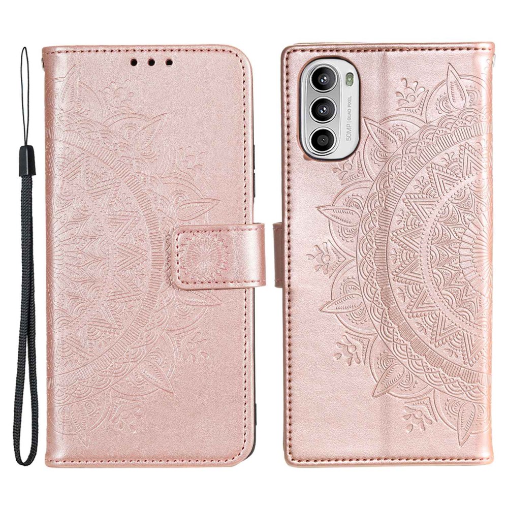 SKALO Motorola Moto G52 Mandala Plånboksfodral
