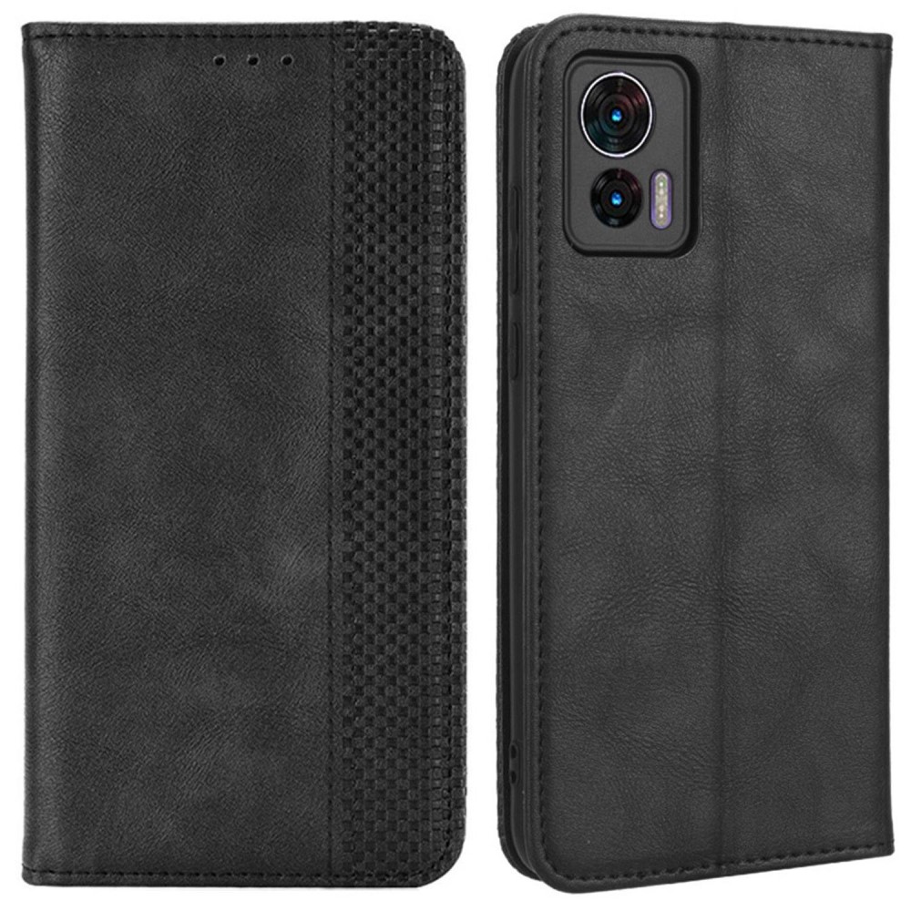 SKALO Motorola Edge 30 Neo Embossed Premium Plånboksfodral