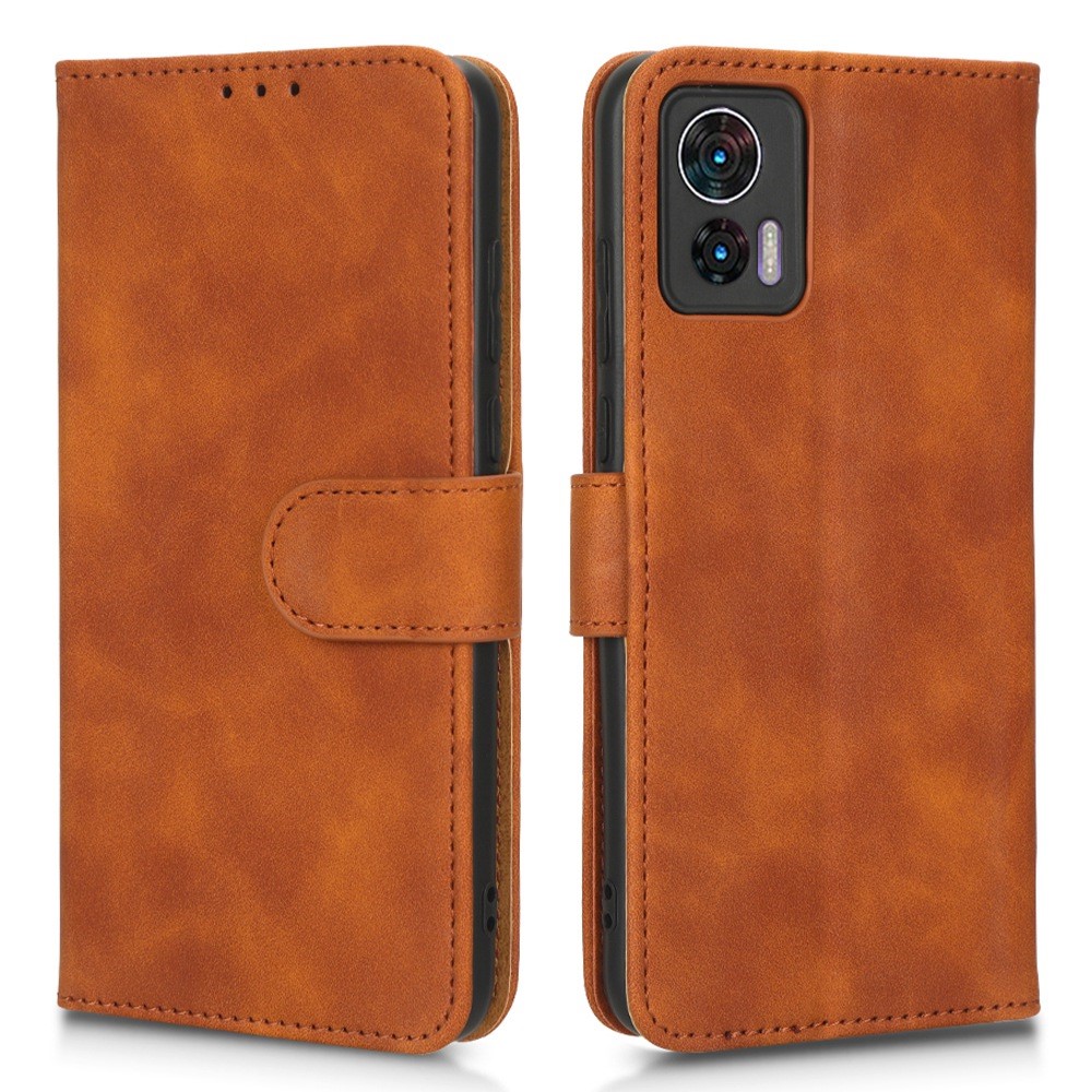 SKALO Motorola Edge 30 Neo Matt PU-Läder Plånboksfodral