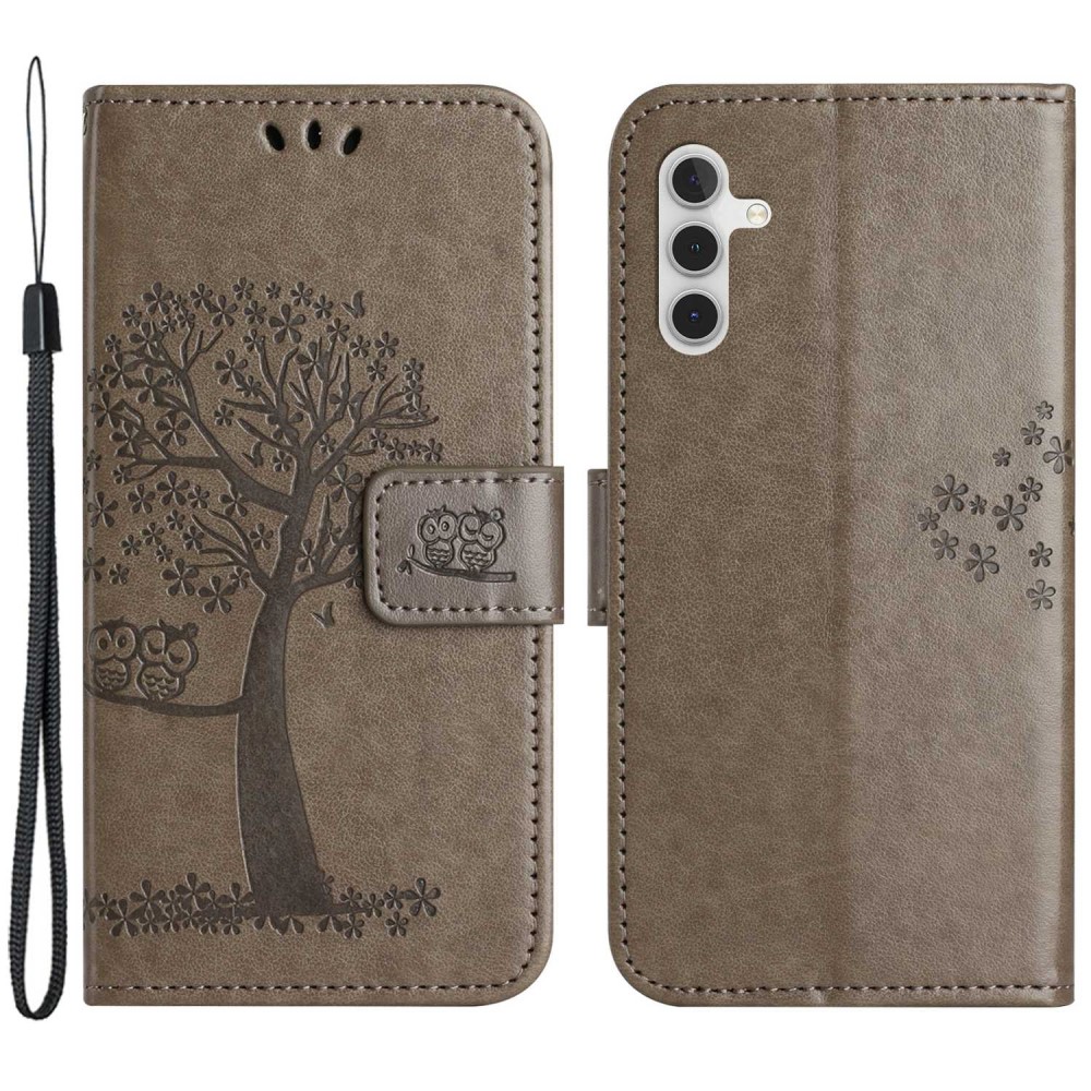 SKALO Samsung A14 / Owl Tree Plånboksfodral