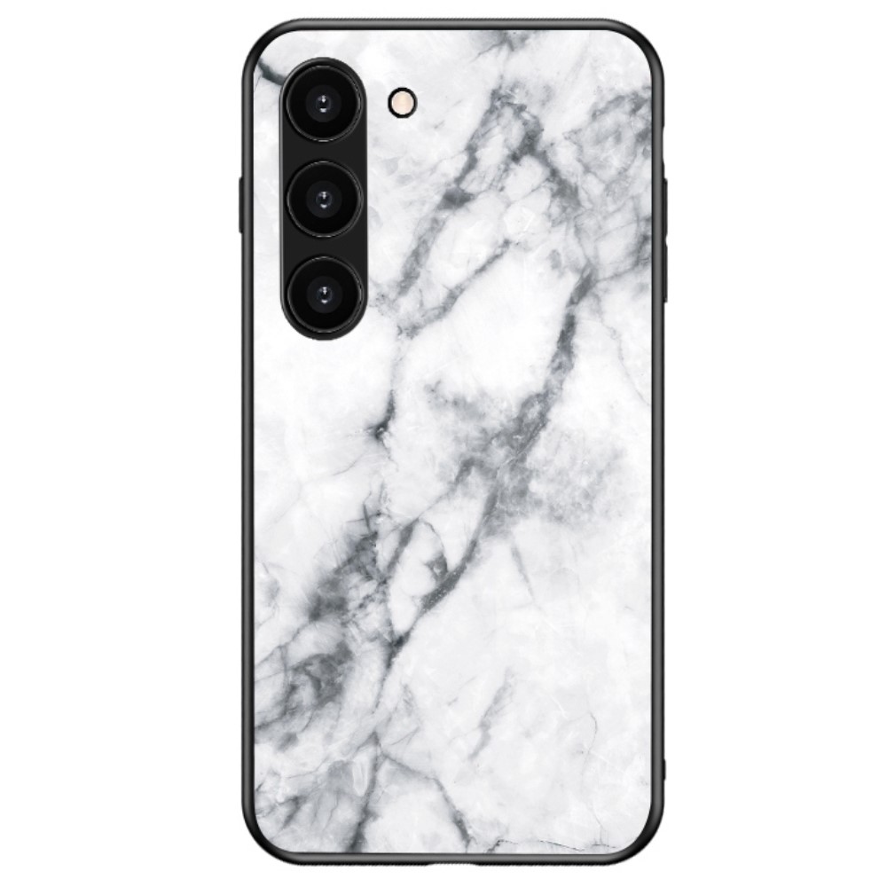 SKALO Samsung S23 Marmor Härdat Glas TPU-skal - Motiv 2