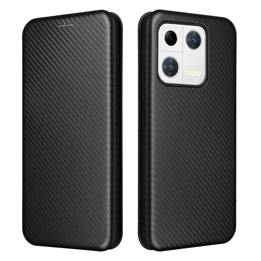 SKALO Xiaomi 13 Pro Carbon Fiber Plånboksfodral