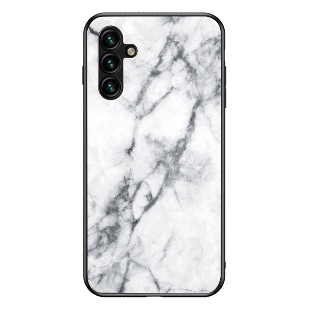 SKALO Samsung A54 Marmor Härdat Glas TPU-skal - Motiv 2