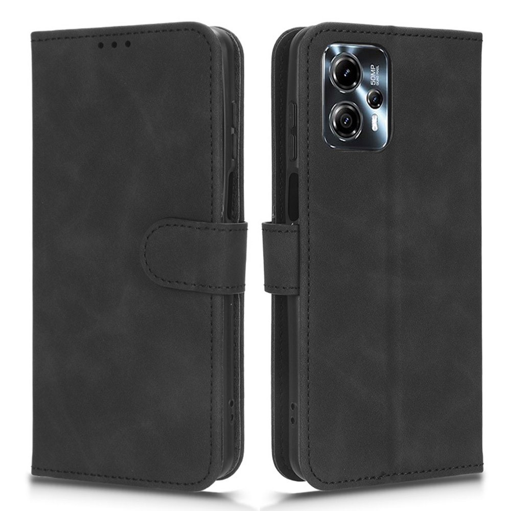 SKALO Motorola Moto G23 Matt PU-Läder Plånboksfodral