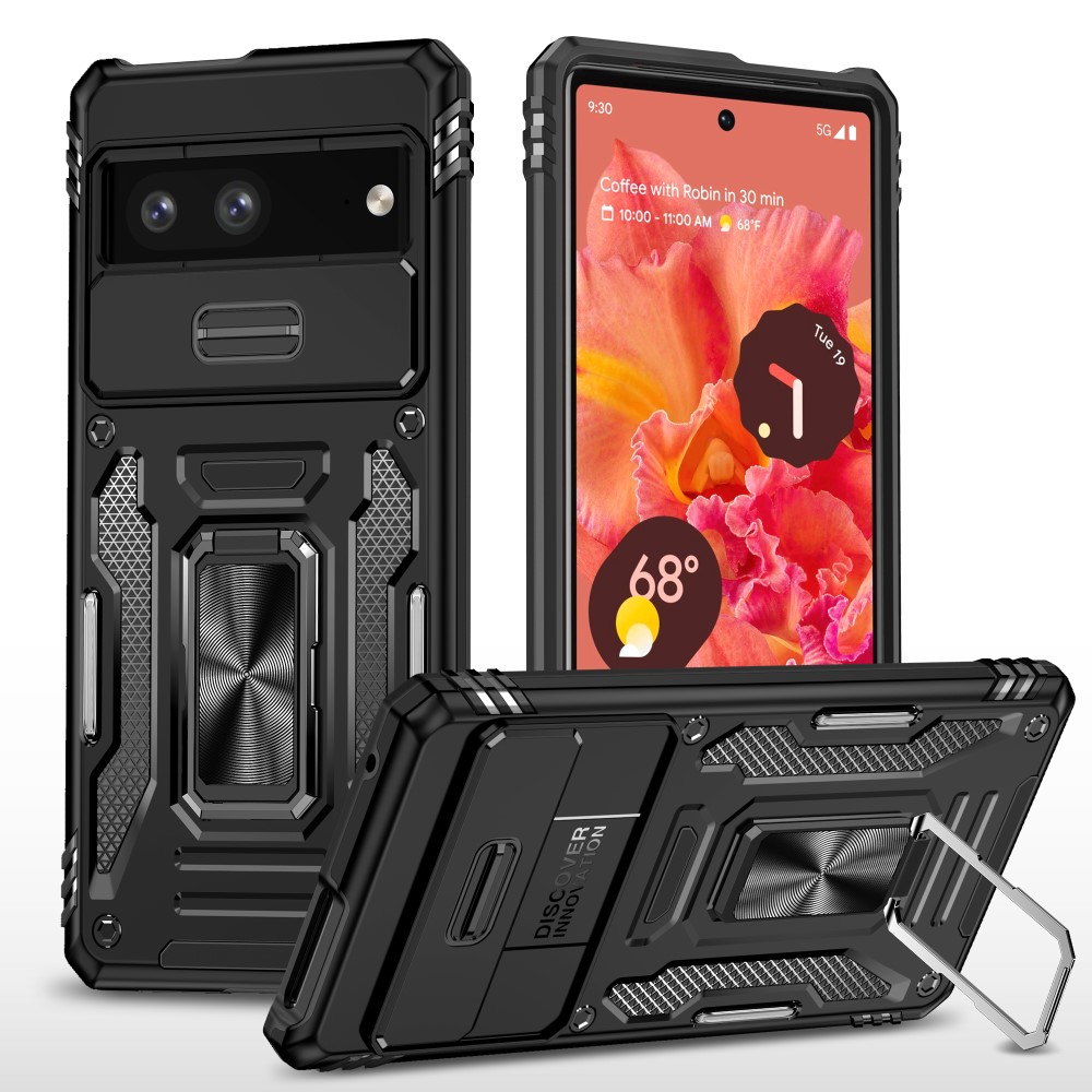 SKALO Google Pixel 7a Armor Hybrid Metallring Kameraslider
