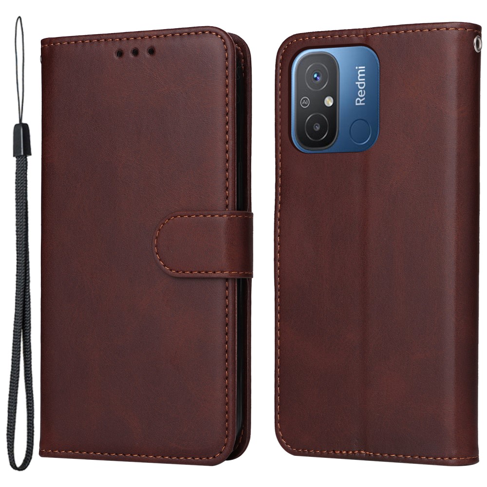 SKALO Xiaomi Redmi 12C Plånboksfodral i PU-Läder