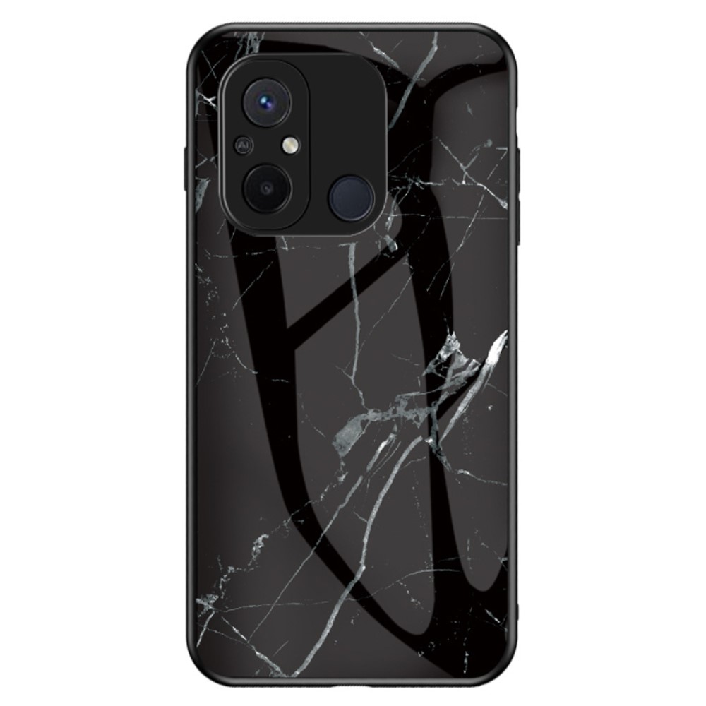 SKALO Xiaomi Redmi 12C Marmor Härdat Glas TPU-skal - Motiv 4