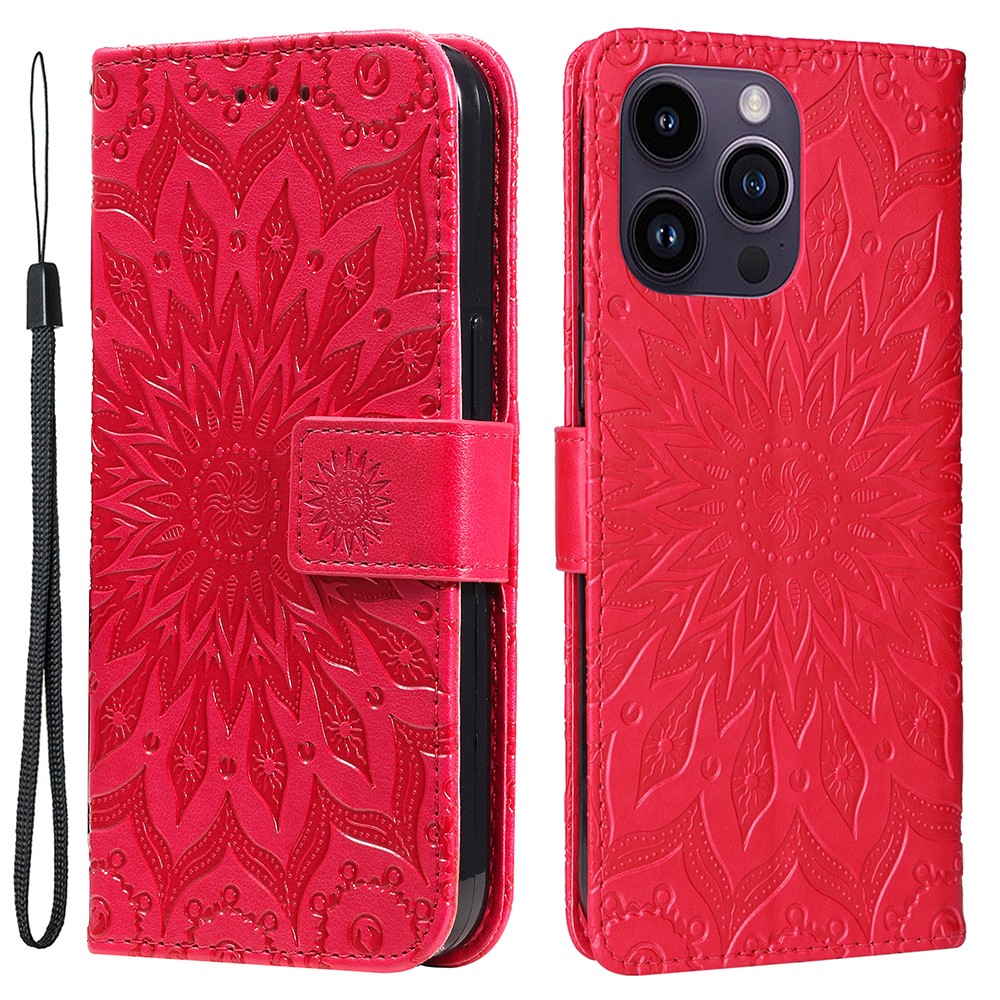 SKALO iPhone 15 Pro Max Mandala Plånboksfodral