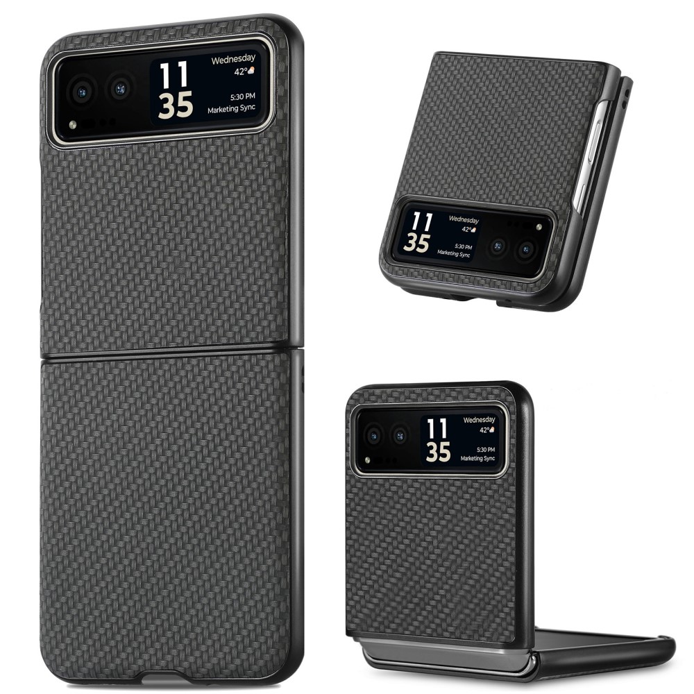 SKALO Motorola Razr 40 Carbon Fiber Fold Skal