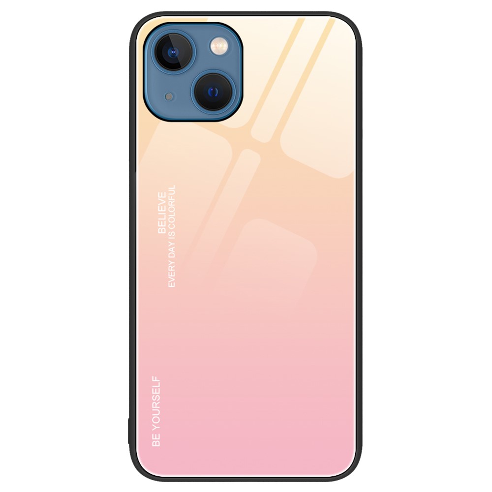 SKALO iPhone 15 Plus Gradient Härdat Glas TPU-skal