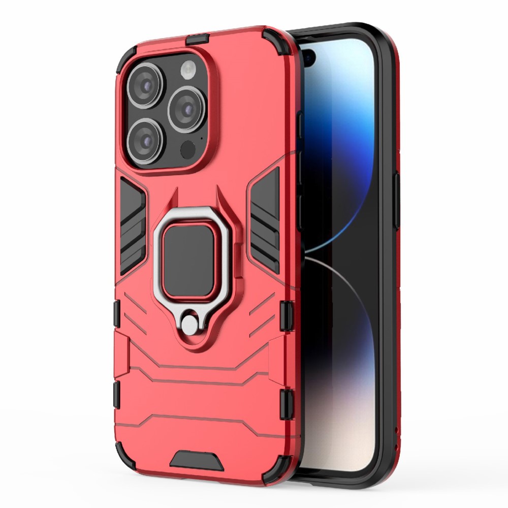 SKALO iPhone 15 Pro Max Armor Hybrid Metallring skal