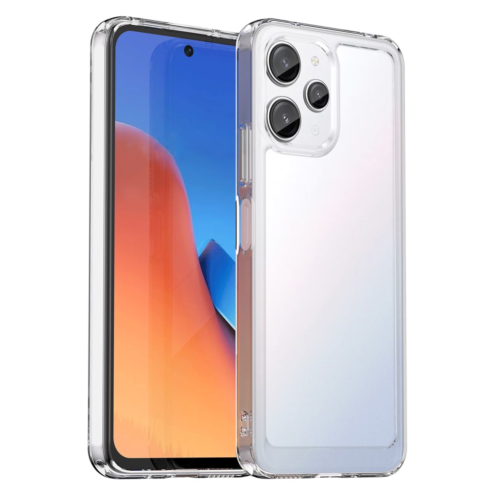 SKALO Xiaomi Redmi 12 / Transparent TPU Metalknappar Skal