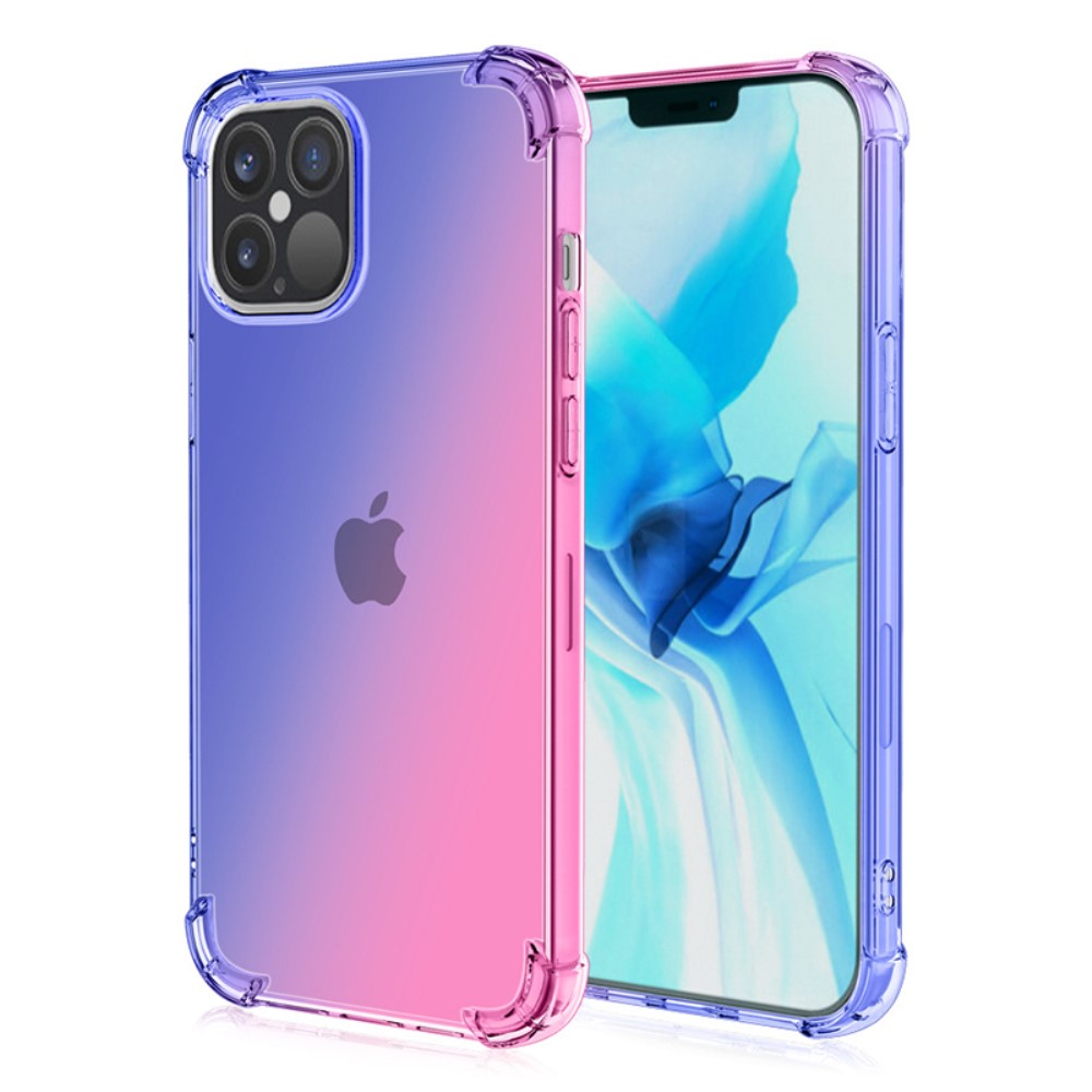 SKALO iPhone 15 Pro Max Gradient Extra strong TPU-skal - Blå
