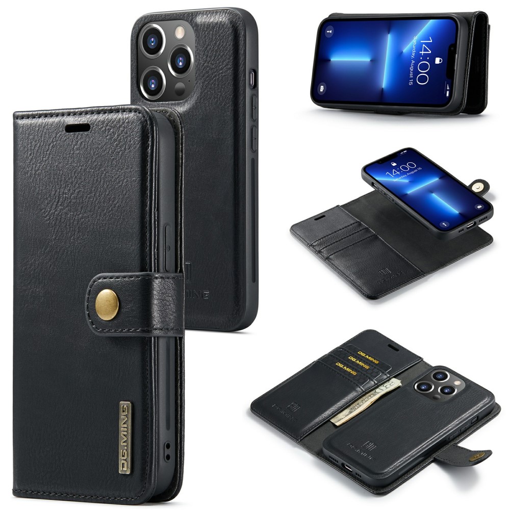 DG MING iPhone 15 Pro 2-i-1 Magnet Plånboksfodral