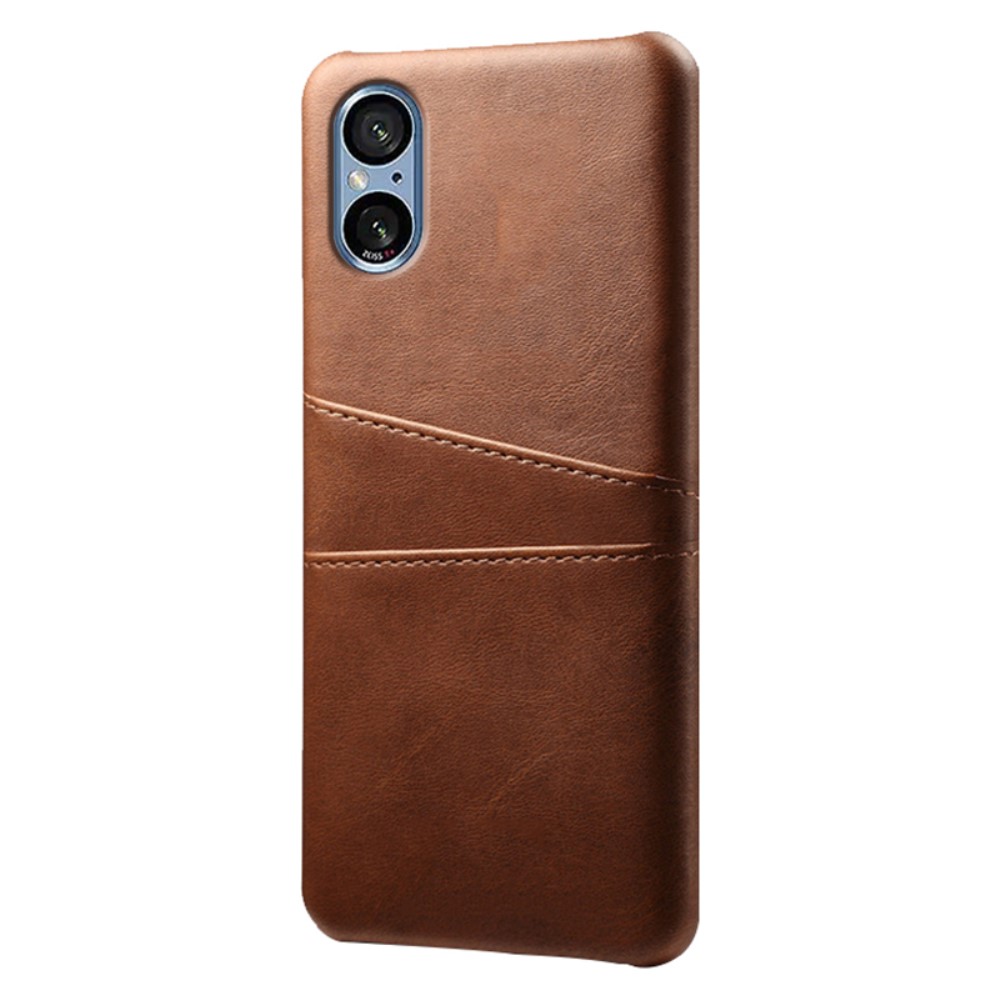SKALO Sony Xperia 5 V PU-Läder Korthållare Skal