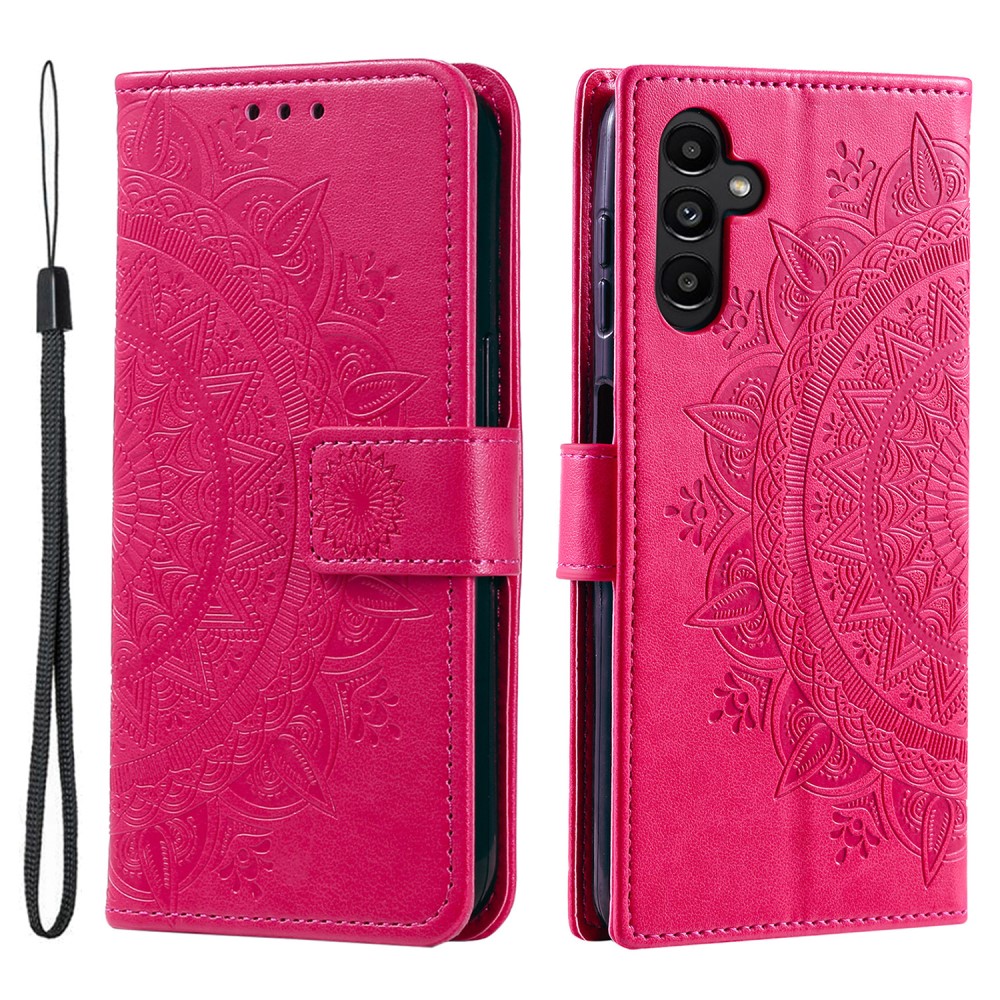 SKALO Samsung A05s Mandala Plånboksfodral - Cerise