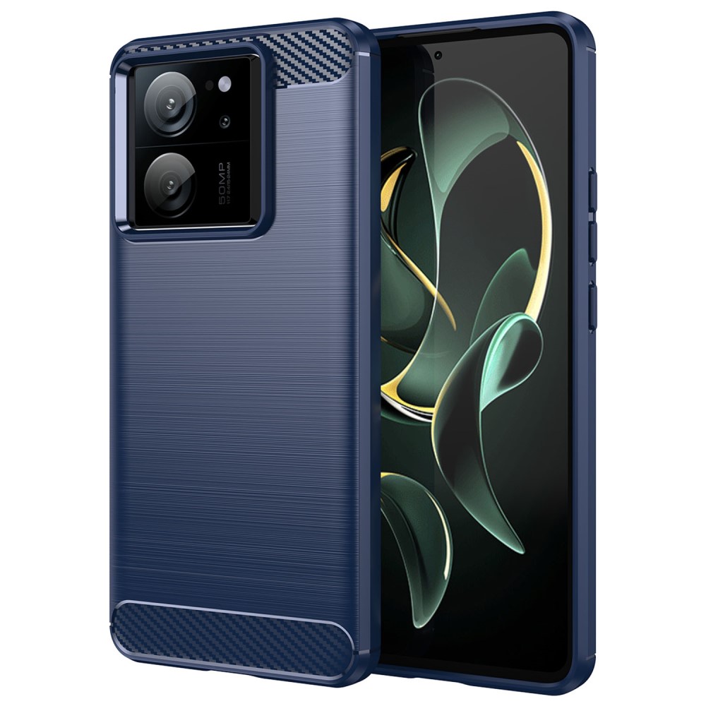 SKALO Xiaomi 13T/13T Pro Armor Carbon Stöttåligt TPU-skal