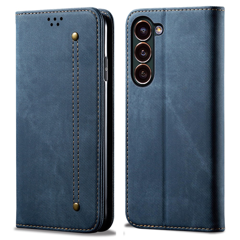 SKALO Samsung S24+ Jeans Plånboksfodral