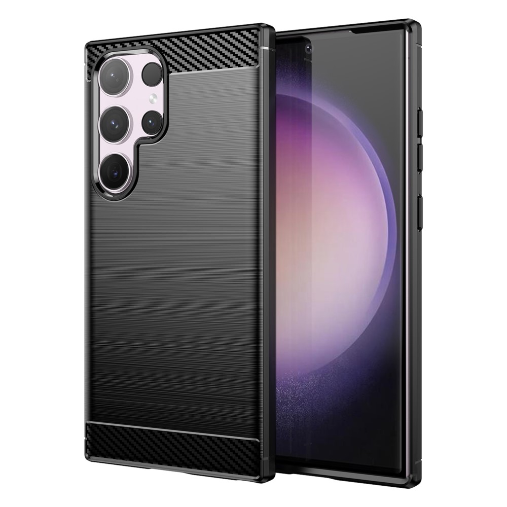 SKALO Samsung S24 Ultra Armor Carbon Stöttåligt TPU-skal