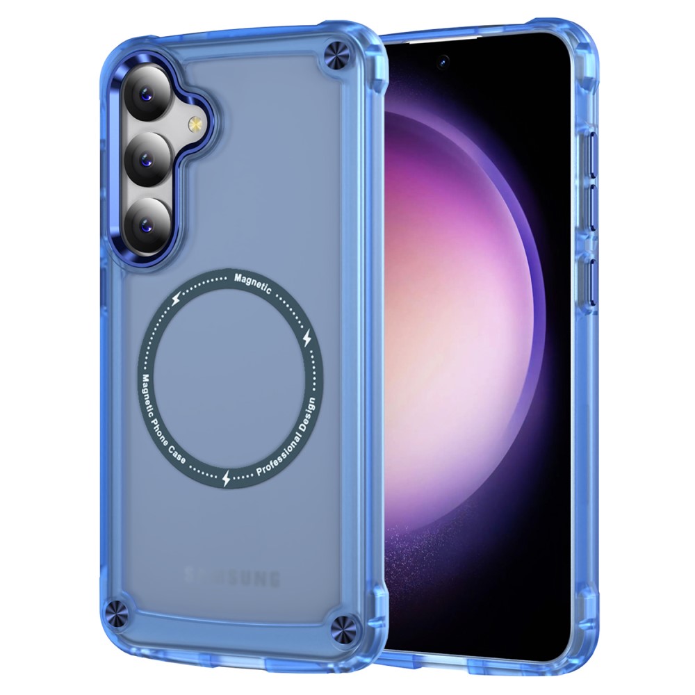 SKALO Samsung S24 Transparent TPU Magnet/Metall Skal