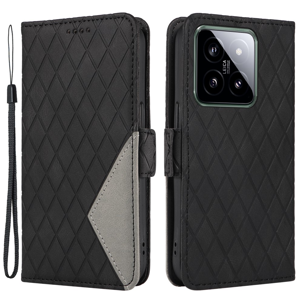 SKALO Xiaomi 14 Quiltat Plånboksfodral