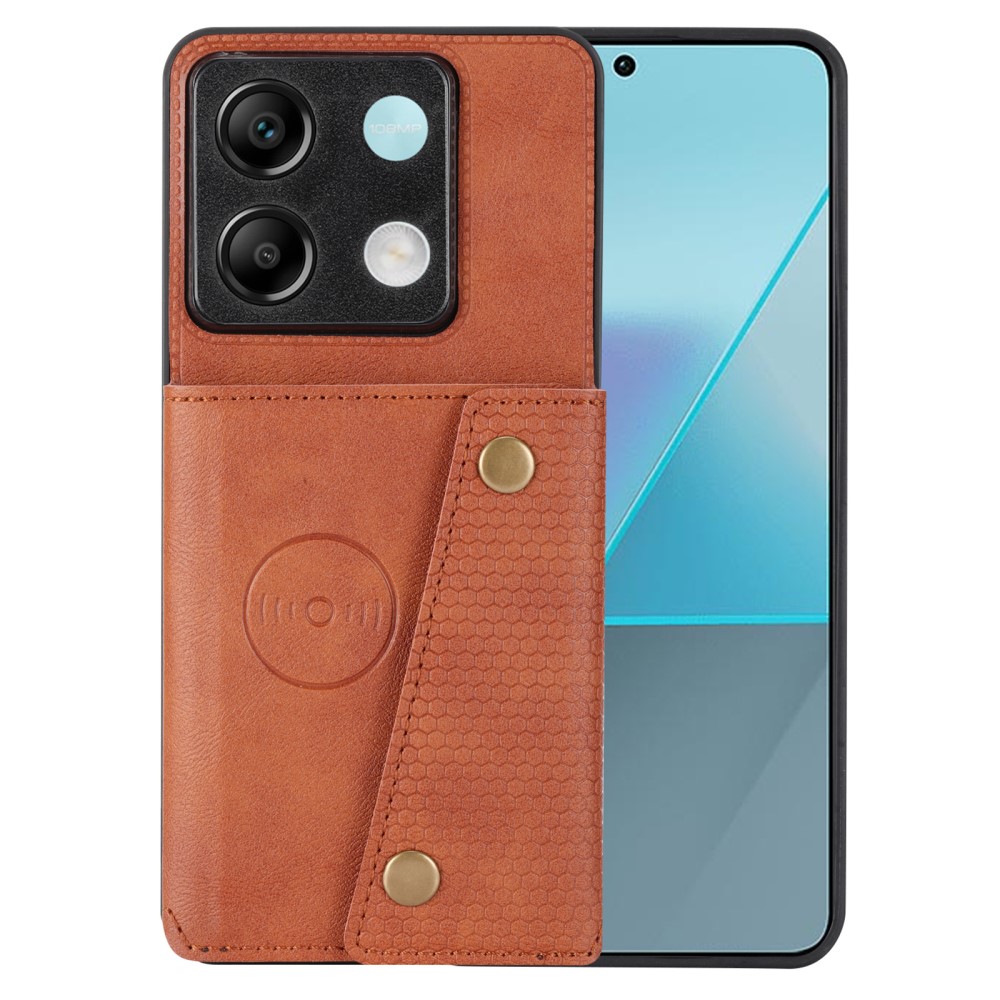 SKALO Xiaomi Redmi Note 13 Pro PU Läder Skal med Plånbok