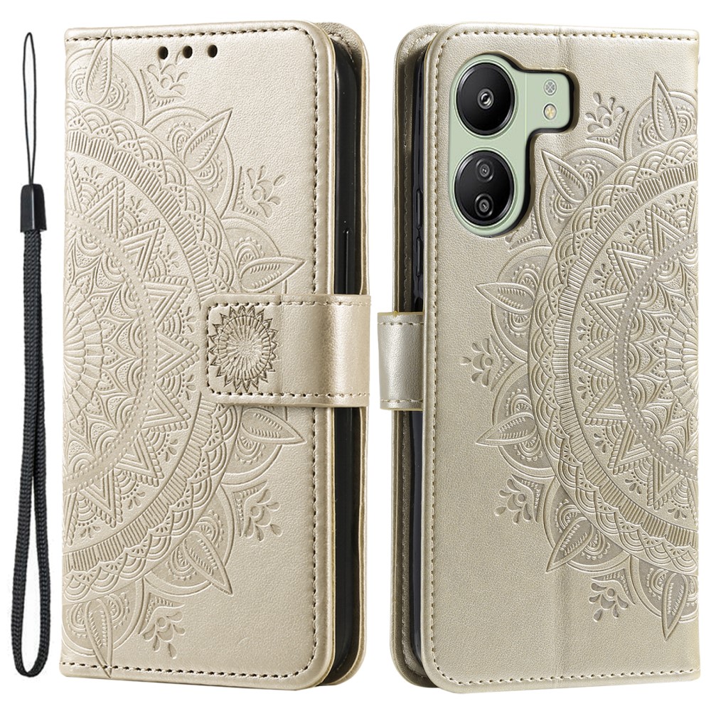 SKALO Xiaomi Redmi 13C Mandala Plånboksfodral