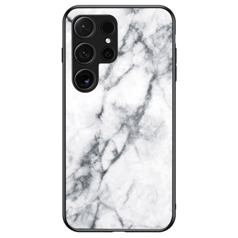 SKALO Samsung S24 Ultra Marmor Härdat Glas TPU-skal - Motiv 1