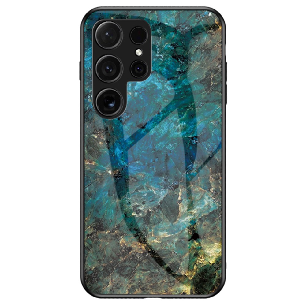 SKALO Samsung S24 Ultra Marmor Härdat Glas TPU-skal - Motiv 3