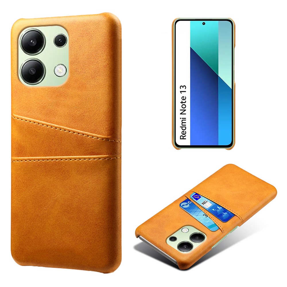 SKALO Xiaomi Redmi Note 13 PU-Läder Korthållare Skal