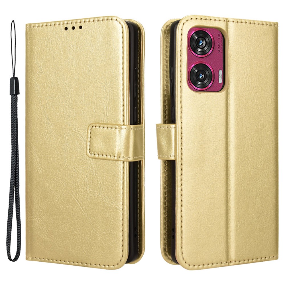 SKALO Motorola Edge 50 Fusion PU-Läder Plånboksfodral