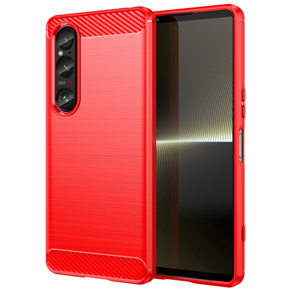 SKALO Sony Xperia 1 VI Armor Carbon Stöttåligt TPU-skal