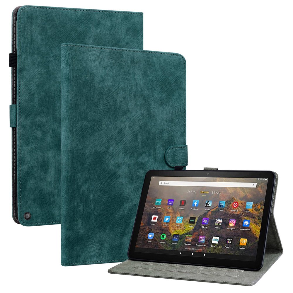 SKALO Amazon Fire HD 10/10 Plus (2021) Cute Tiger PU-Läder Fodral